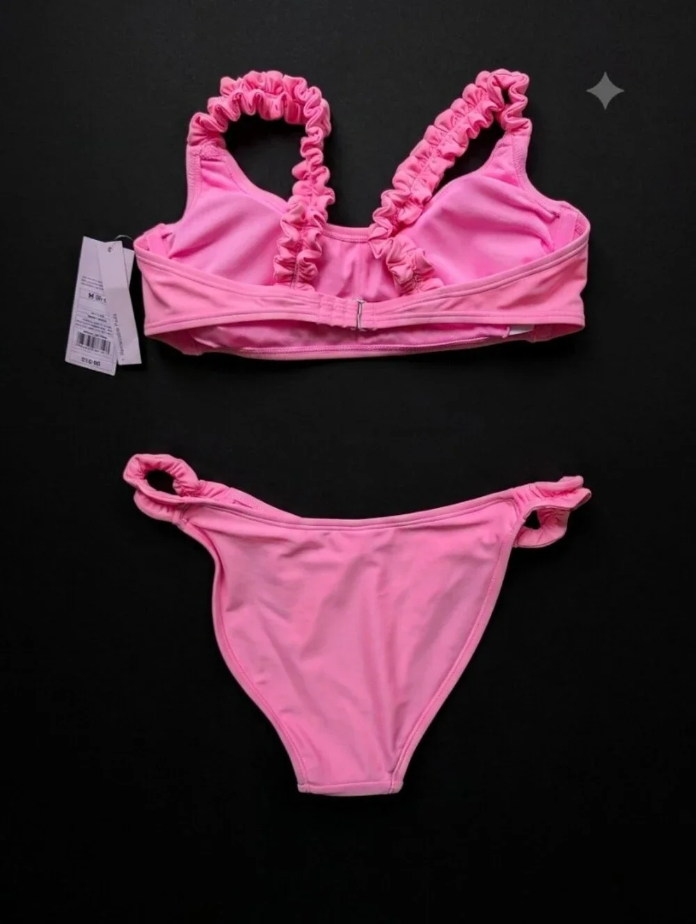 wild fable Pink Ruffle Strap Bikini
